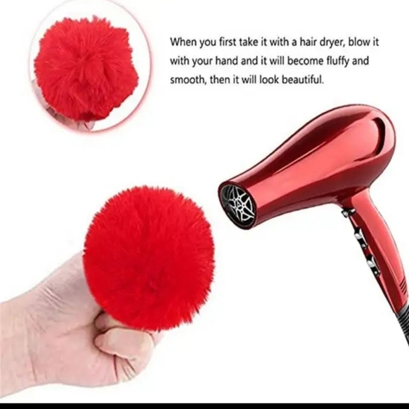 *Beautiful Lush Fur Pom Pom KeyChain/Purse Charm - Picture 3 of 12